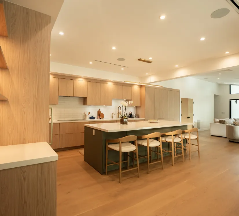 The Ettings open-concept kitchen