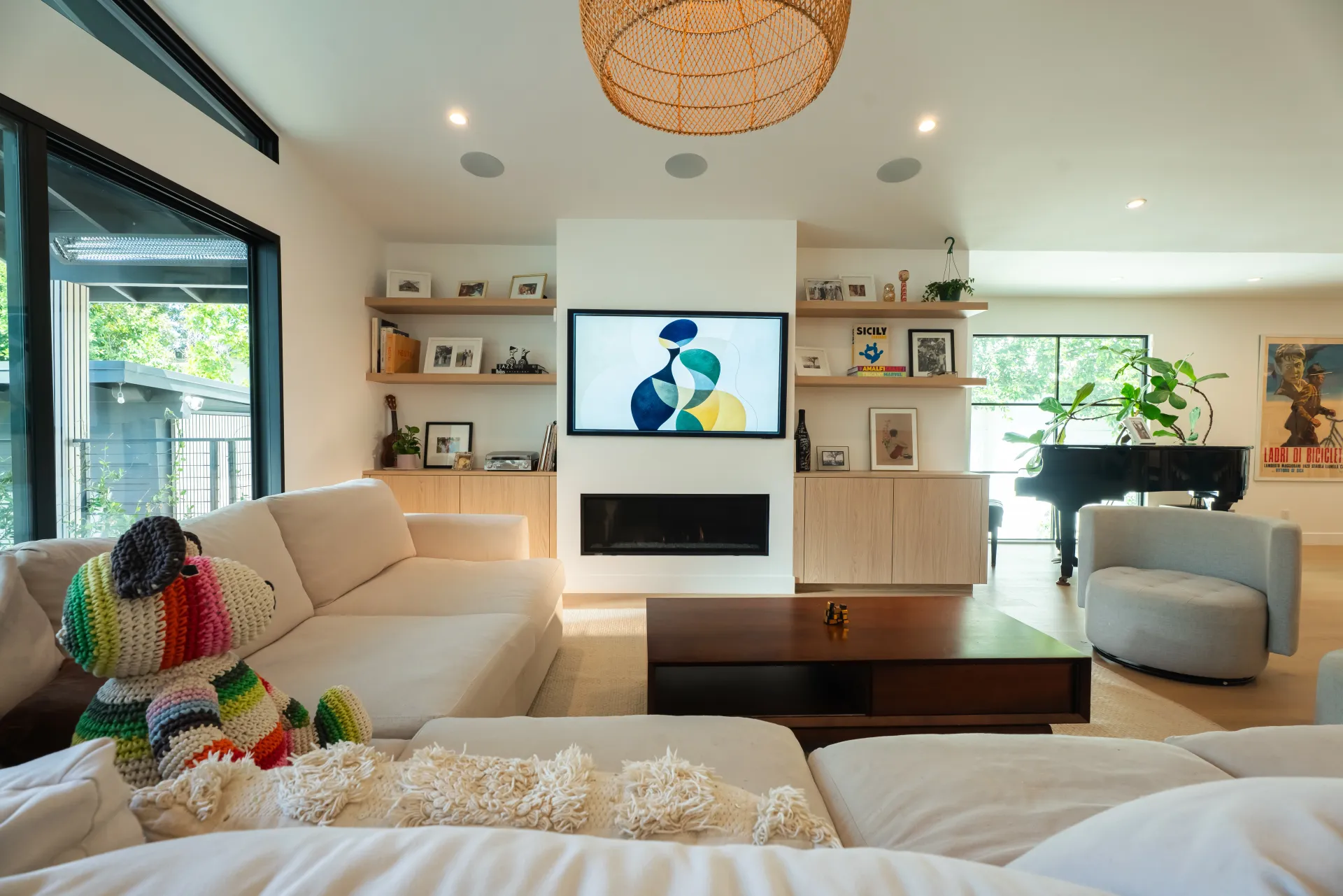 The Ettings living room