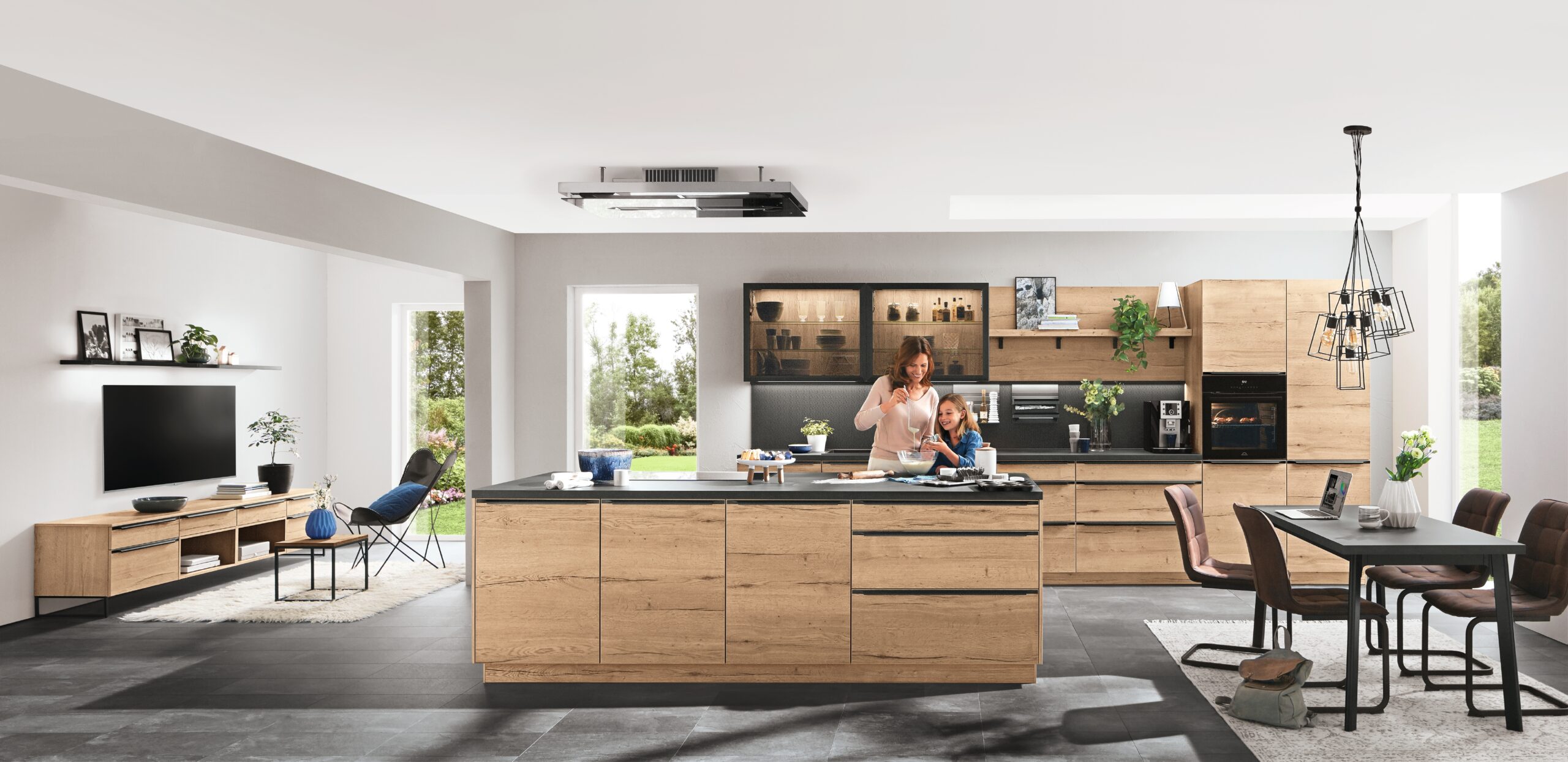 High-end kitchen cabinets in modern home