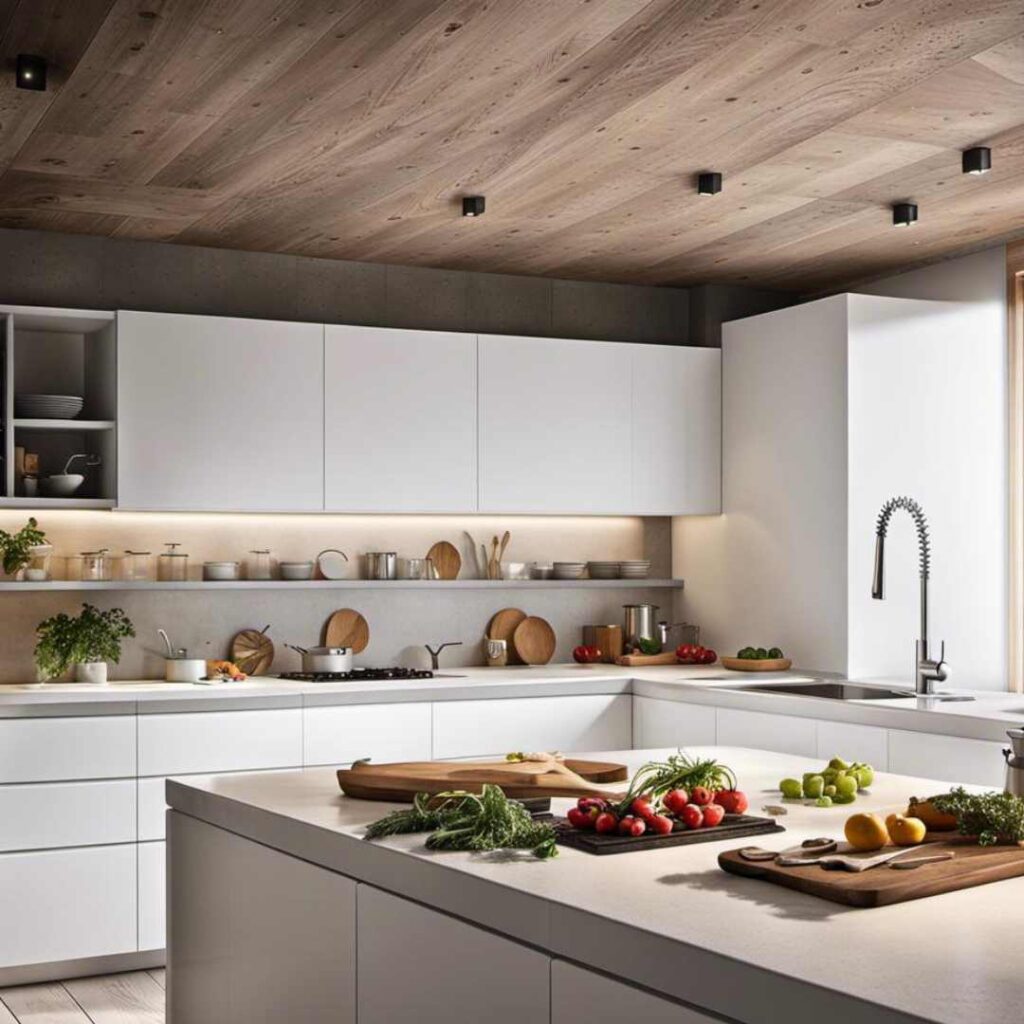 Modern modular kitchen cabinets