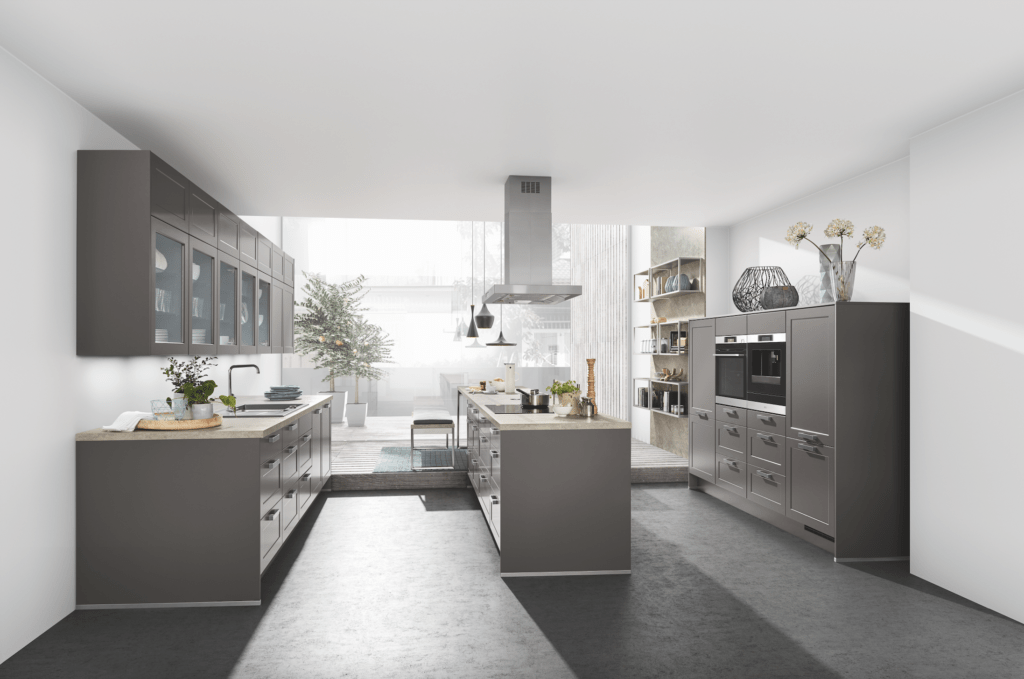 Modern Gray Kitchen Space By Noblessa