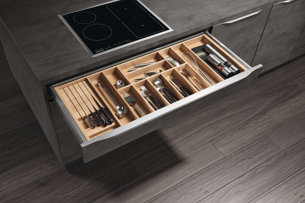 Modular kitchen drawer storage