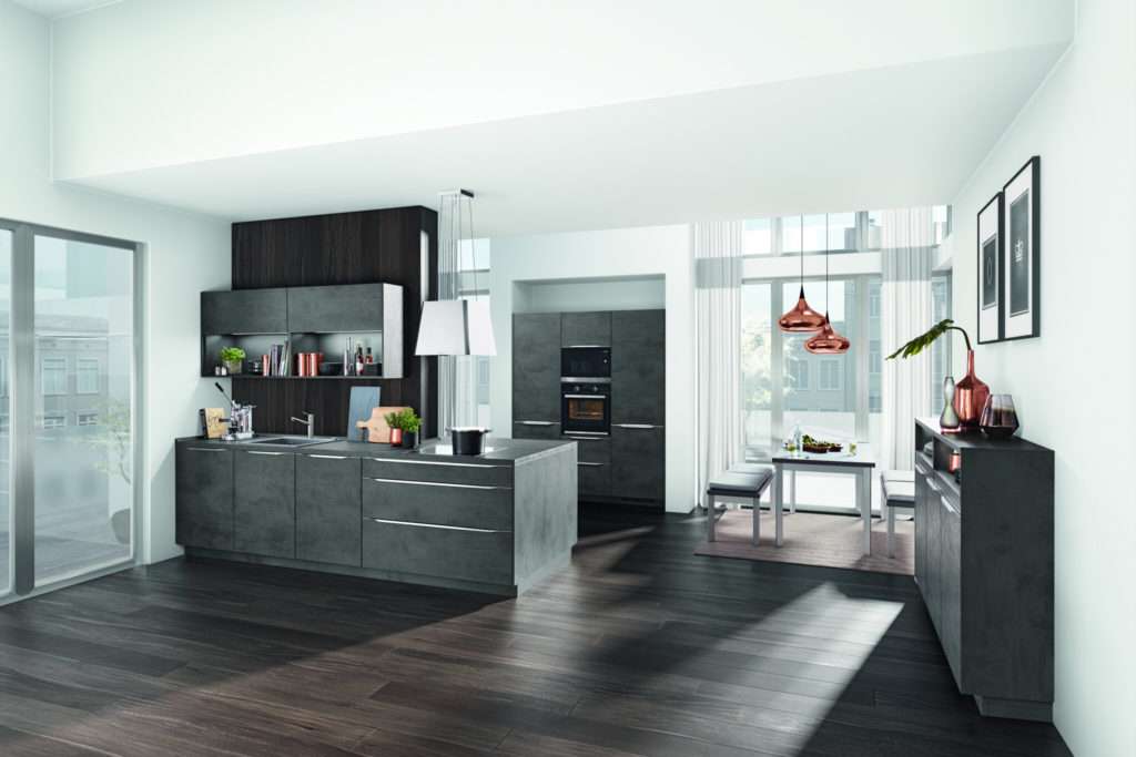 Modern Gray Kitchen Design By Noblessa